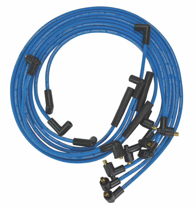 Moroso Custom Ignition Wire Set - Blue Max - Spiral Core - 72660