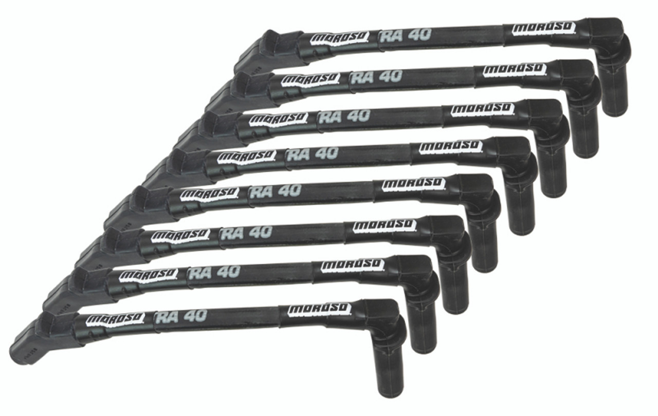 Moroso GM LS Ignition Wire Set - Ultra 40 - Sleeved - (Use w/Part No 68476) - Black - 73849