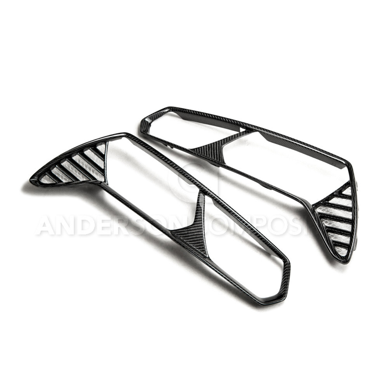 Anderson Composites 2014 -2016 Corvette C7 Carbon fiber taillight bezels