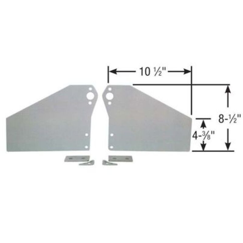 Moroso SBC & 90 Degree V6 Engines 2-Piece Front Motor Plate - C4006