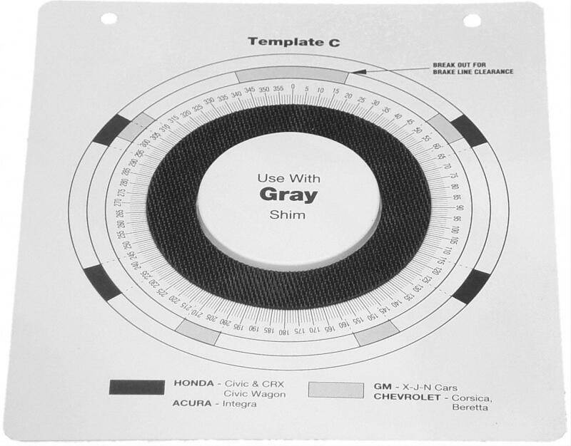 MOOG Indexing Plastic Templates C - GM J / L / N and X Body and Honda Service Tool - T40234 Photo - Primary