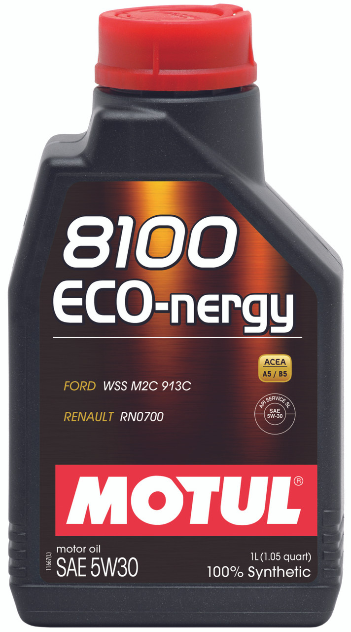 Motul 1L Synthetic Engine Oil 8100 5W30 ECO-NERGY - Ford 913C - 102782