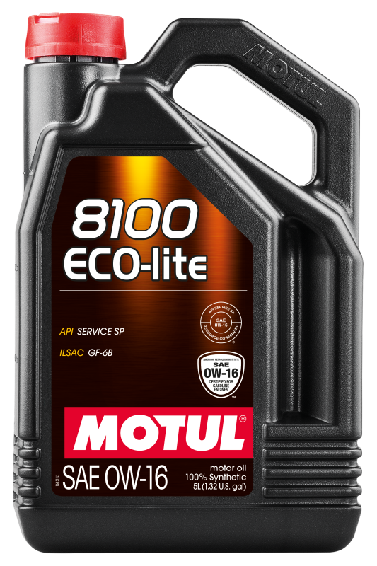 Motul 5L Synthetic Engine Oil 8100 X-Clean 0W16 - 110379 Photo - Primary