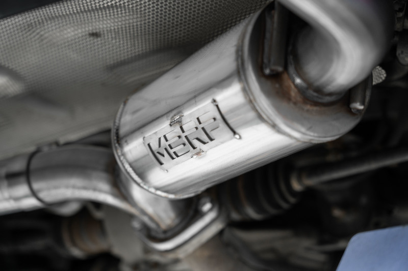 MBRP 19-23 Mazda 3 Hatchback T304SS 2.5in Axle-Back, Dual Rear Exit Street Profile - S4450304