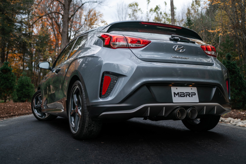 2019+ MBRP Hyundai Veloster Turbo Cat Back - T304 Stainless - Carbon Fiber Tip - S47053CF