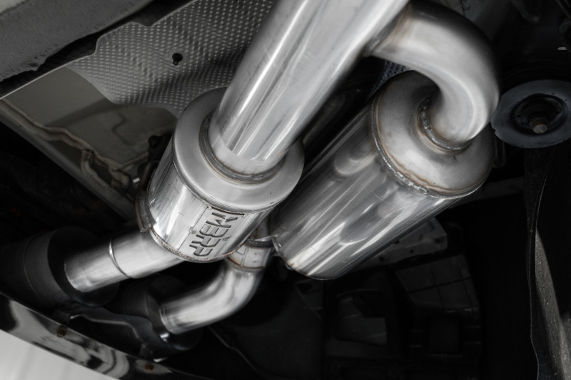 MBRP 2022 Kia Stinger 3.3L T304 SS Cat-Back Exhaust- Dual Split Rear Quad Outlet Uses Factory Bezels - S4708304