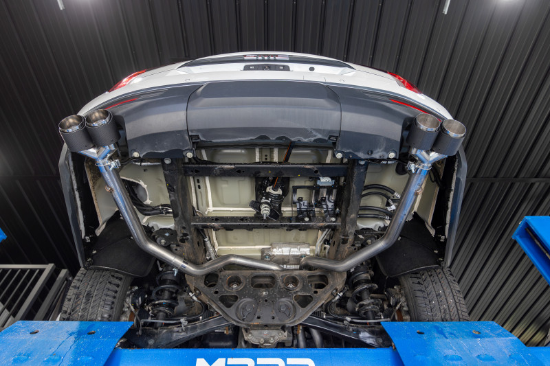 MBRP 21-24 Chevrolet Suburban XL 5.3L 3in T304 SS 2.5in Dual Split Carbon Fiber Cat-back - S50593CF