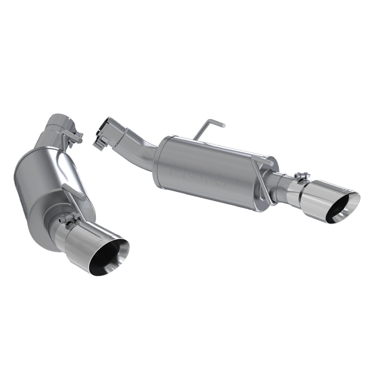 MBRP 05-10 Ford Mustang GT 5.0/Shelby GT500 Dual Mufflers Axle Back Split Rear AL - S7200AL