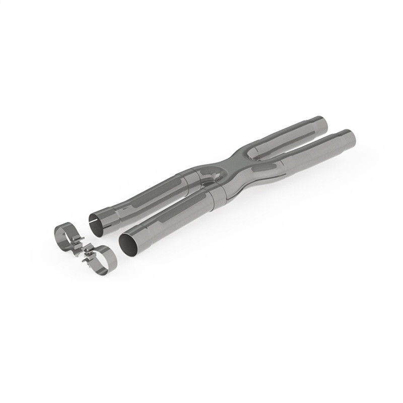 MBRP 2.5" Resonator Delete X-Pipe - T409 Stainless - 15-24 Mustang GT S550 / S650