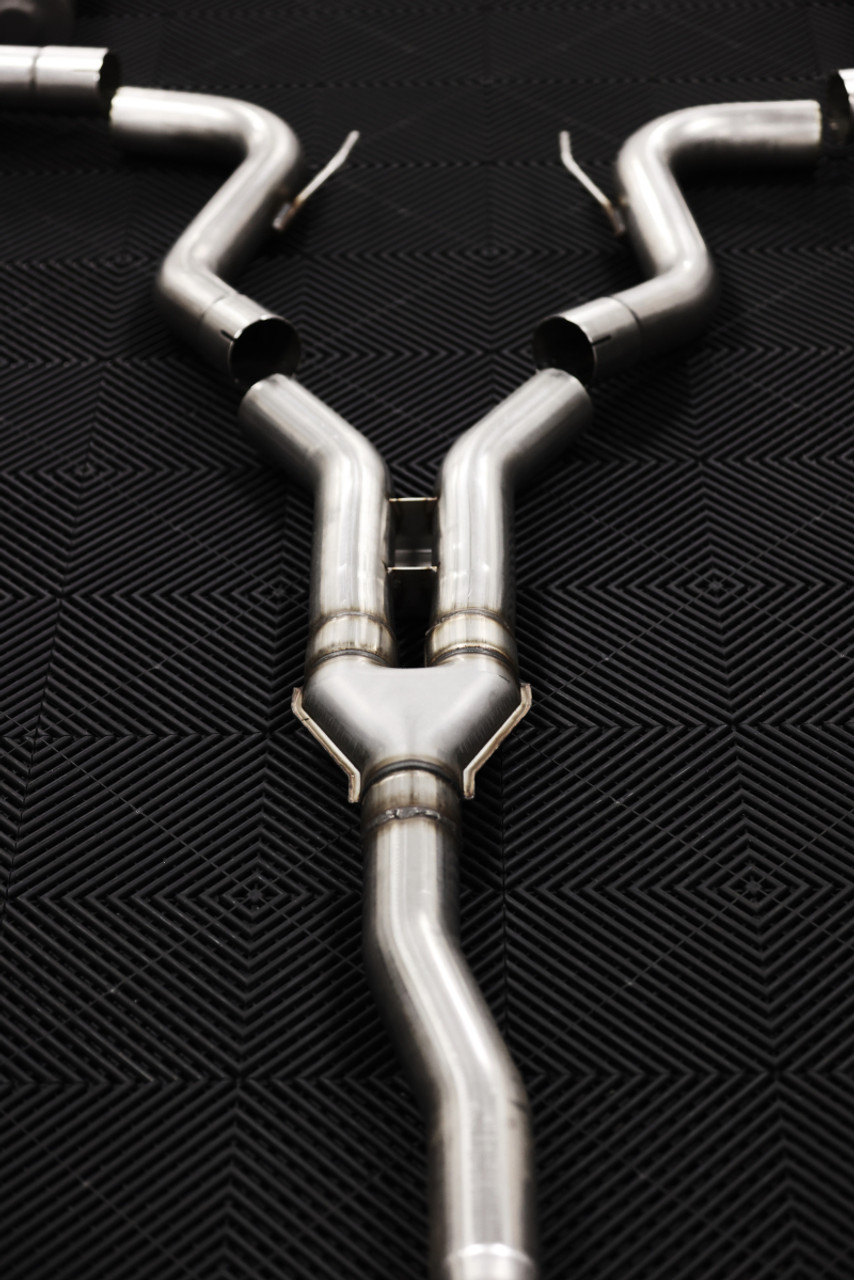 MBRP 18-22 Ford Mustang 2.3L Ecoboost 3in Cat-Back Exhaust w/ Quad Carbon Fiber SS Tips - T304 - S72233CF