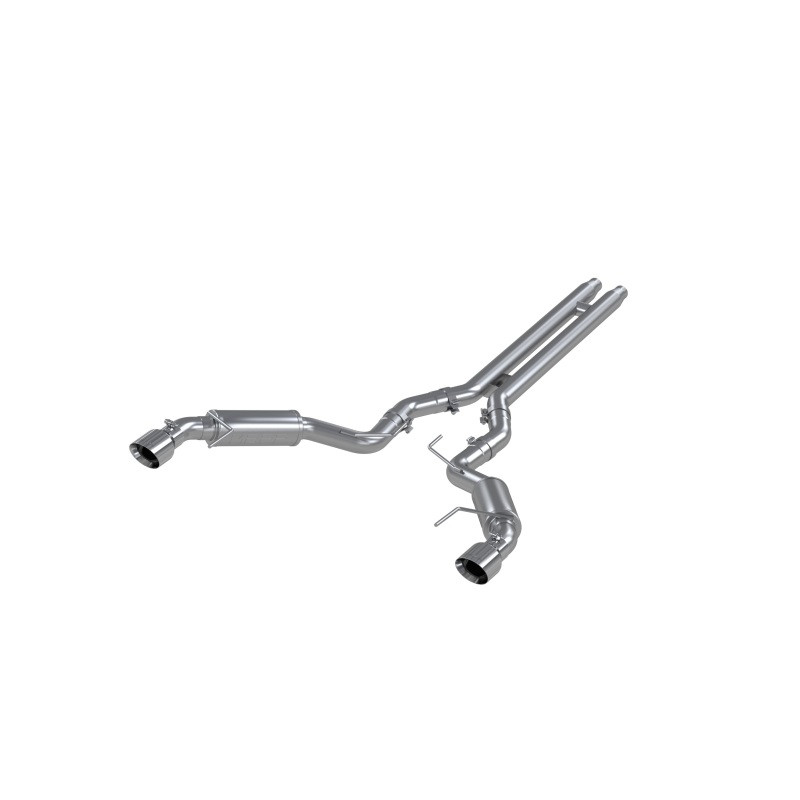 MBRP 15-17 Ford Mustang GT 5.0 3in Cat Back Dual Split Rear Race Version 4.5in Tips - Aluminized - S7278AL