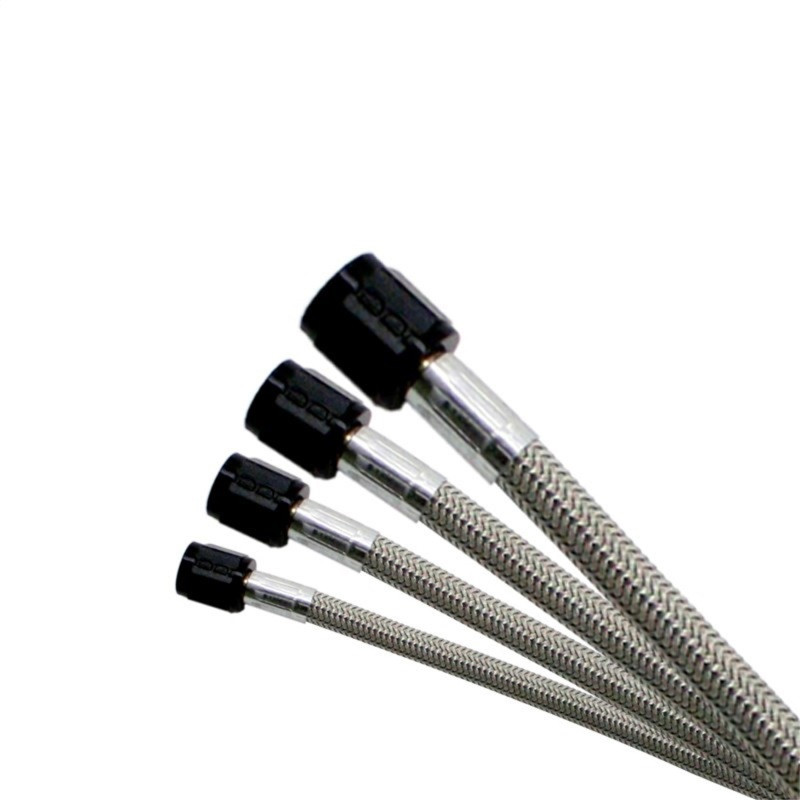 Nitrous Express 3AN 18in SS Braided Hose - Black - 10018