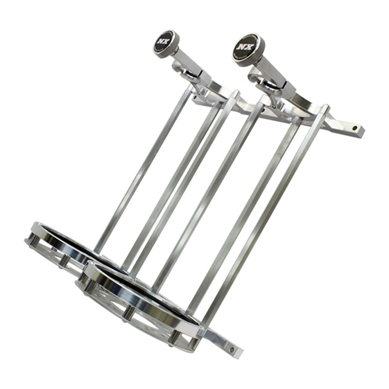 Nitrous Express Stand up Dual Billet Bottle Bracket for 10lb Bottle (Flat Mount) - 11208SB-10