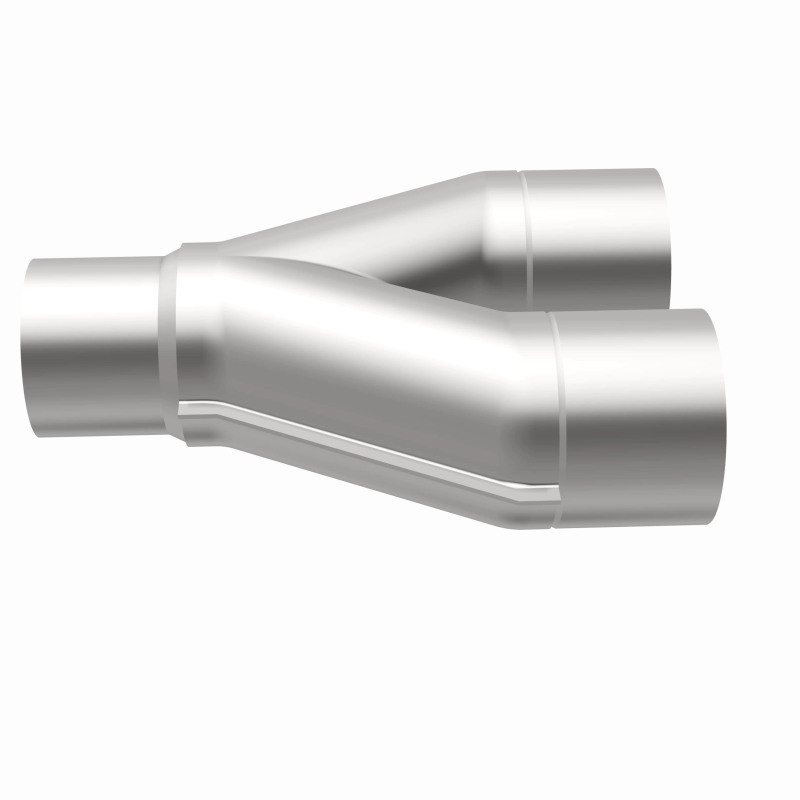 MagnaFlow Universal Trans Y-Pipe All SS 4inch (Dual) 3.5inch (Single) x 13inch (Overall) - 10800