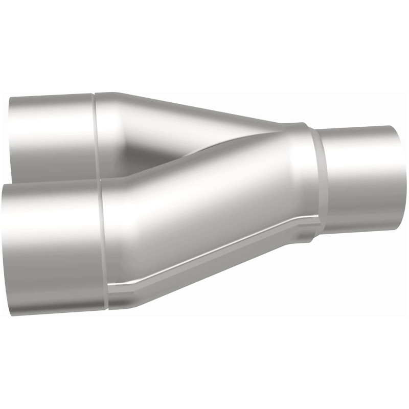 MagnaFlow Universal Trans Y-Pipe All SS 4inch (Dual) 3.5inch (Single) x 13inch (Overall) - 10800