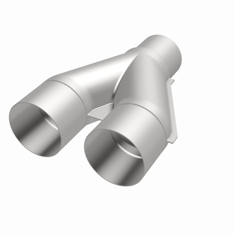 MagnaFlow Universal Trans Y-Pipe All SS 4inch (Dual) 3.5inch (Single) x 13inch (Overall) - 10800