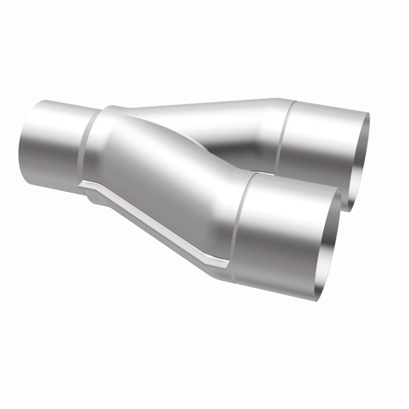 MagnaFlow Universal Trans Y-Pipe All SS 4inch (Dual) 3.5inch (Single) x 13inch (Overall) - 10800