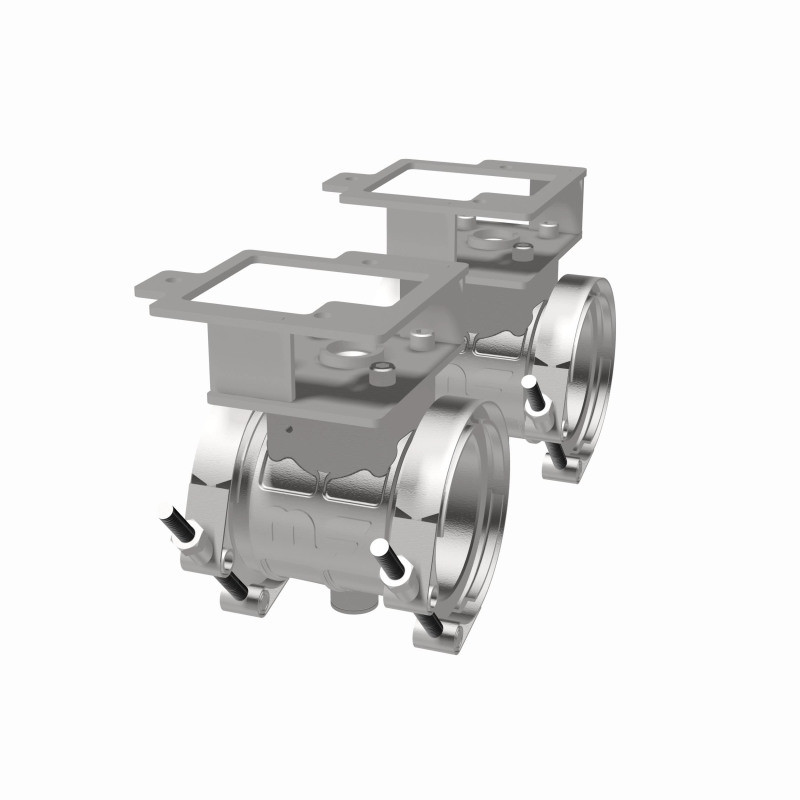 MagnaFlow 2018 Ford Mustang V8-5.0LGAS Exhaust Acc - 2.5in ID/OD - 304SS - Integrated V-Band Flanges - 10805