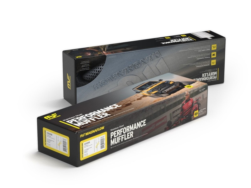 MagnaFlow Muffler Mag SS 14X5X8 3X3 C/C - 12219