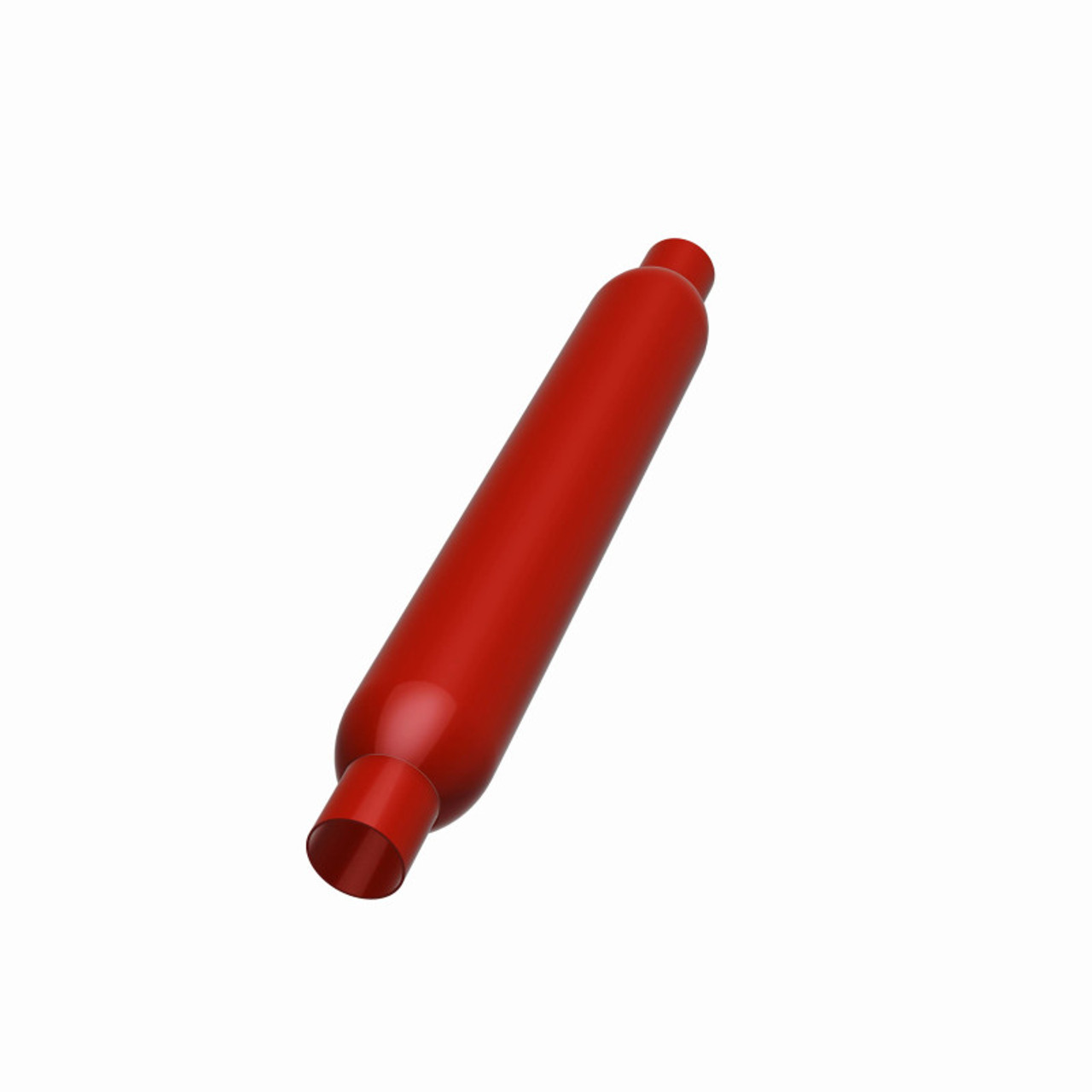 MagnaFlow Muffler Red Pack Series Glasspack 3.5in Rd 22in Body Length 2in/2in Inlet/Outlet - 13134