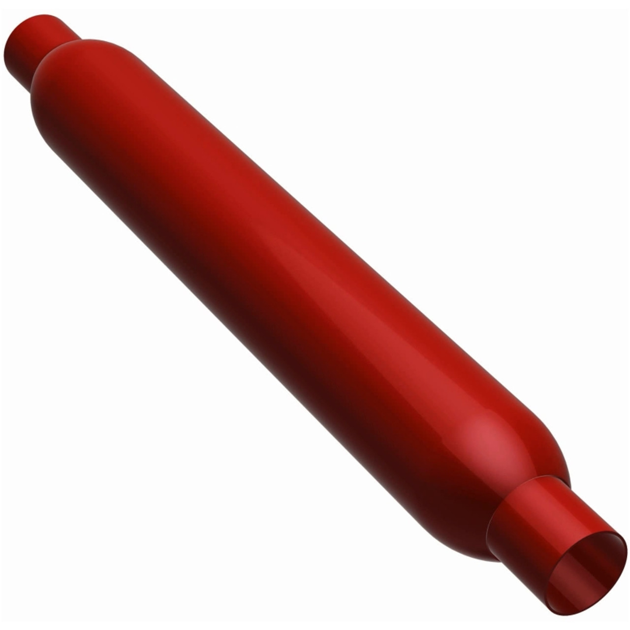 MagnaFlow Muffler Red Pack Series Glasspack 3.5in Rd 26in Body Length 2.25in/2.25in Inlet/Outlet - 13145