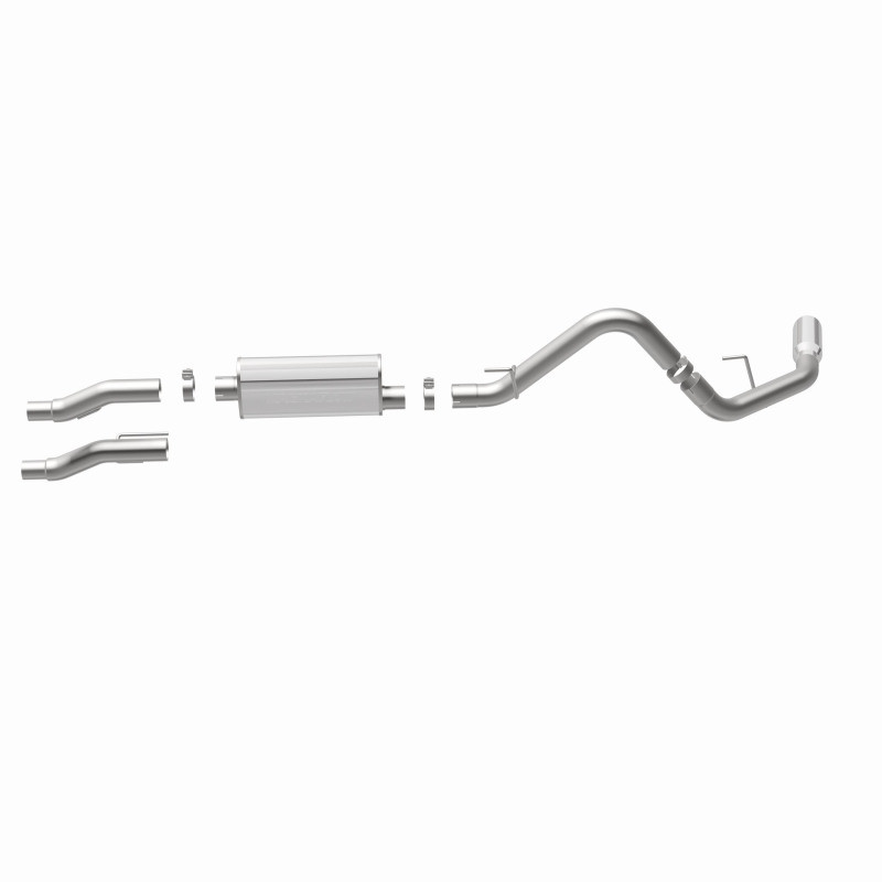MagnaFlow 11 Ford F-150 3.7L/5.0L/6.2L SS Catback Exhaust Single Rear Side Exit w/ 4in SS Tips - 15000
