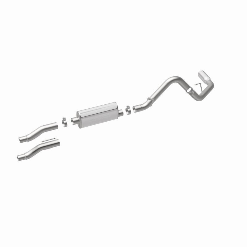 MagnaFlow 11 Ford F-150 3.7L/5.0L/6.2L SS Catback Exhaust Single Rear Side Exit w/ 4in SS Tips - 15000