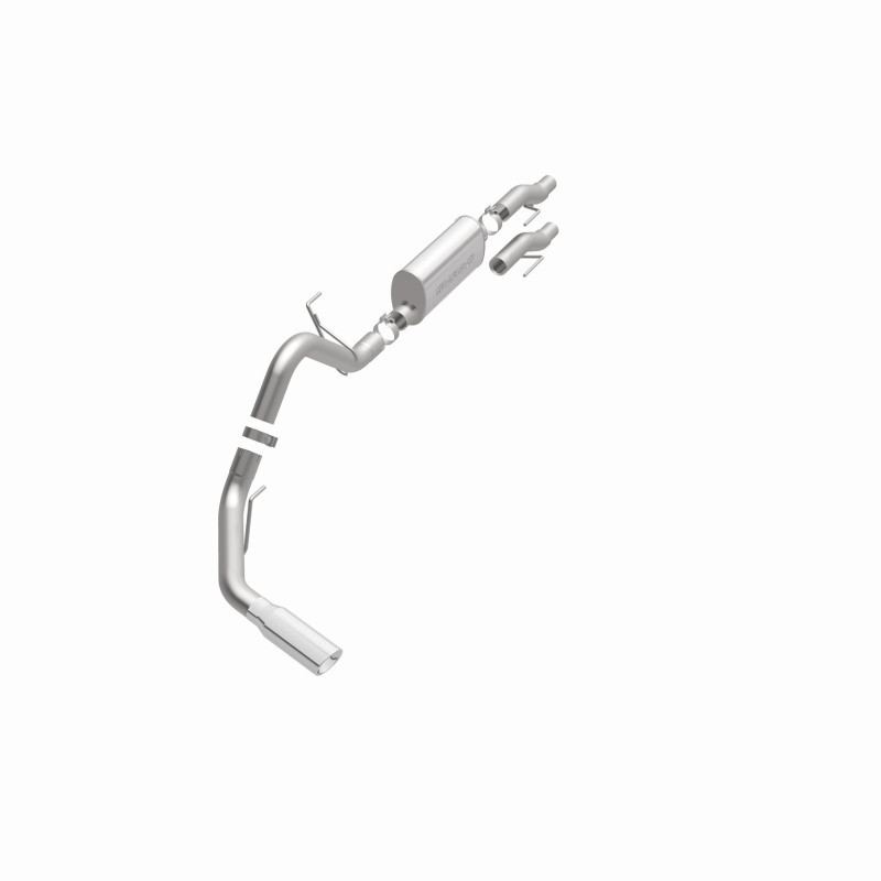 MagnaFlow 11 Ford F-150 3.7L/5.0L/6.2L SS Catback Exhaust Single Rear Side Exit w/ 4in SS Tips - 15000