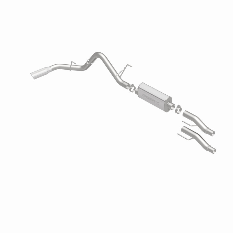 MagnaFlow 11 Ford F-150 3.7L/5.0L/6.2L SS Catback Exhaust Single Rear Side Exit w/ 4in SS Tips - 15000