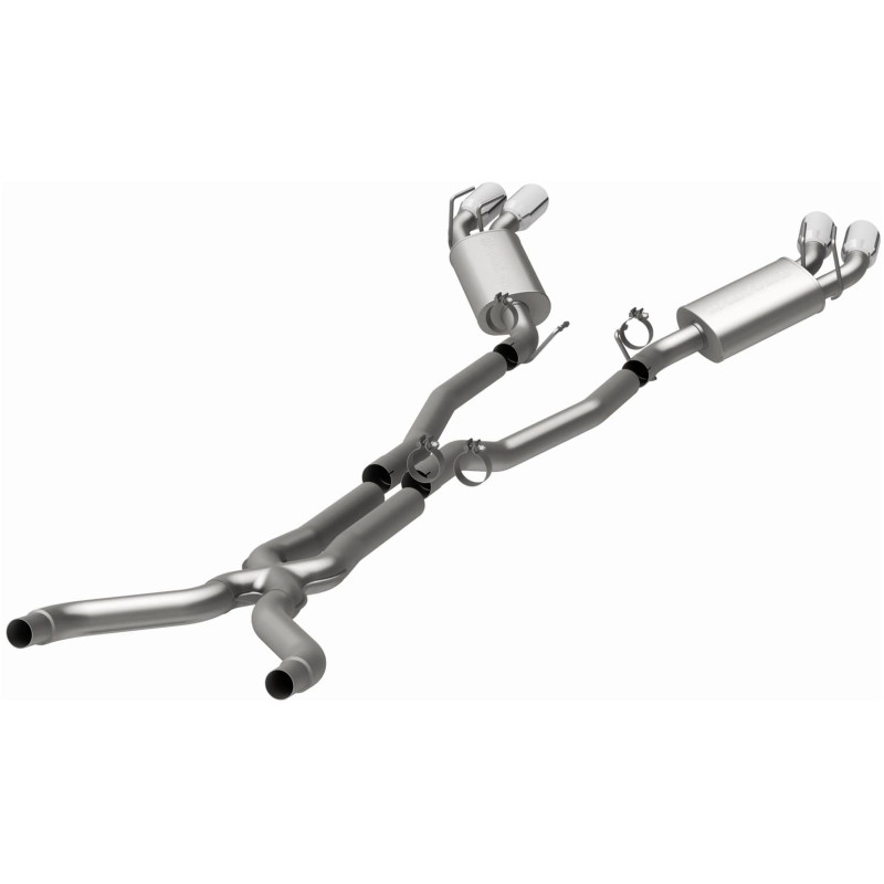 MagnaFlow 13 Chevy Camaro V8 6.2L S/C Quad Split Rear Exit Cat Back Perf Exhaust - 15053
