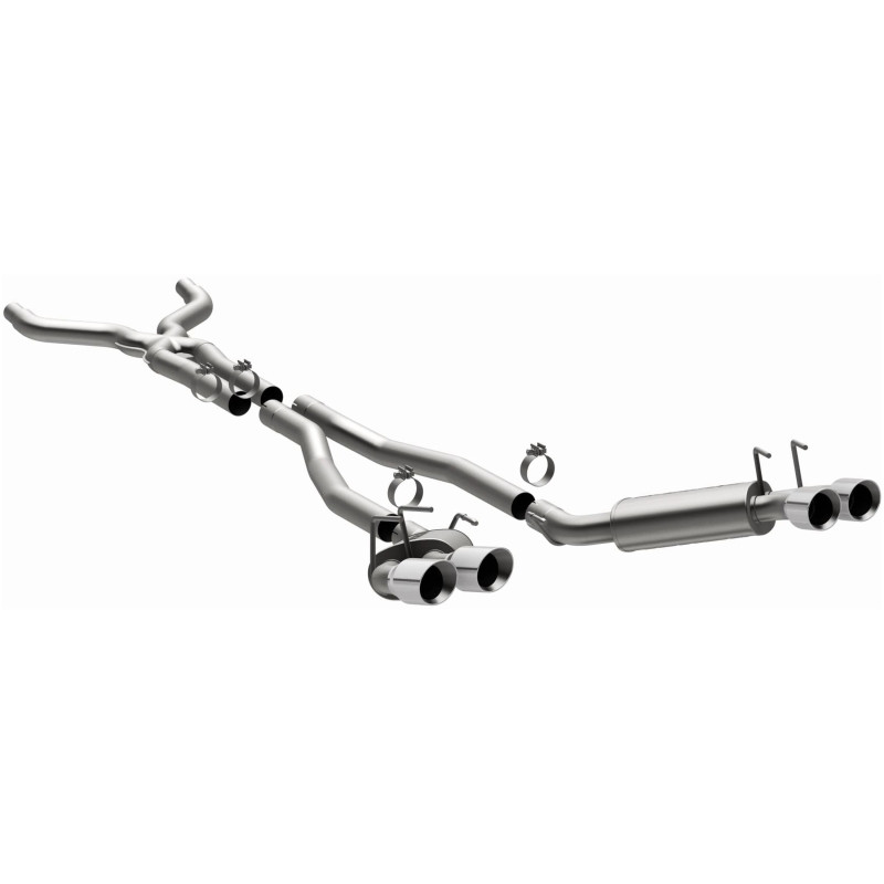 MagnaFlow 13 Chevy Camaro V8 6.2L S/C Quad Split Rear Exit Cat Back Perf Exhaust - 15053