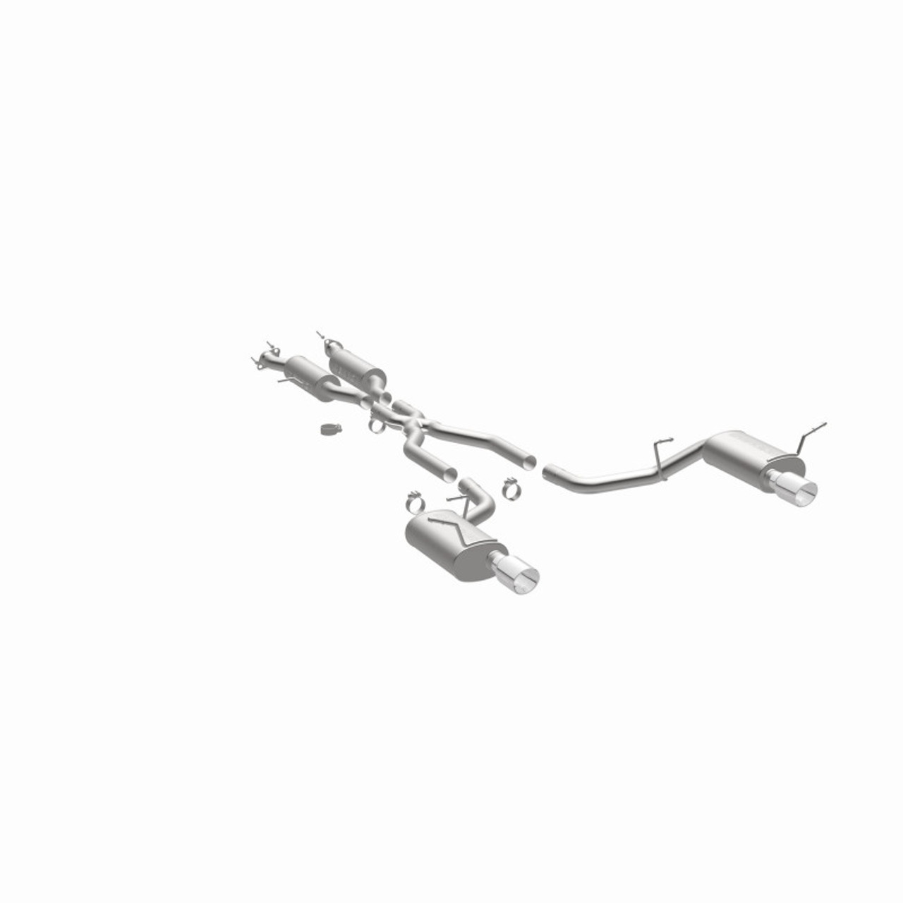 MagnaFlow 11-12 Dodge Durango V8 5.7L Dual Split Rear Exit Stainless Cat Back Performance Exhaust - 15068