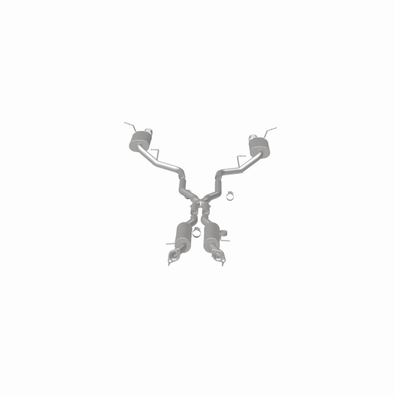 MagnaFlow 11-12 Dodge Durango V8 5.7L Dual Split Rear Exit Stainless Cat Back Performance Exhaust - 15068