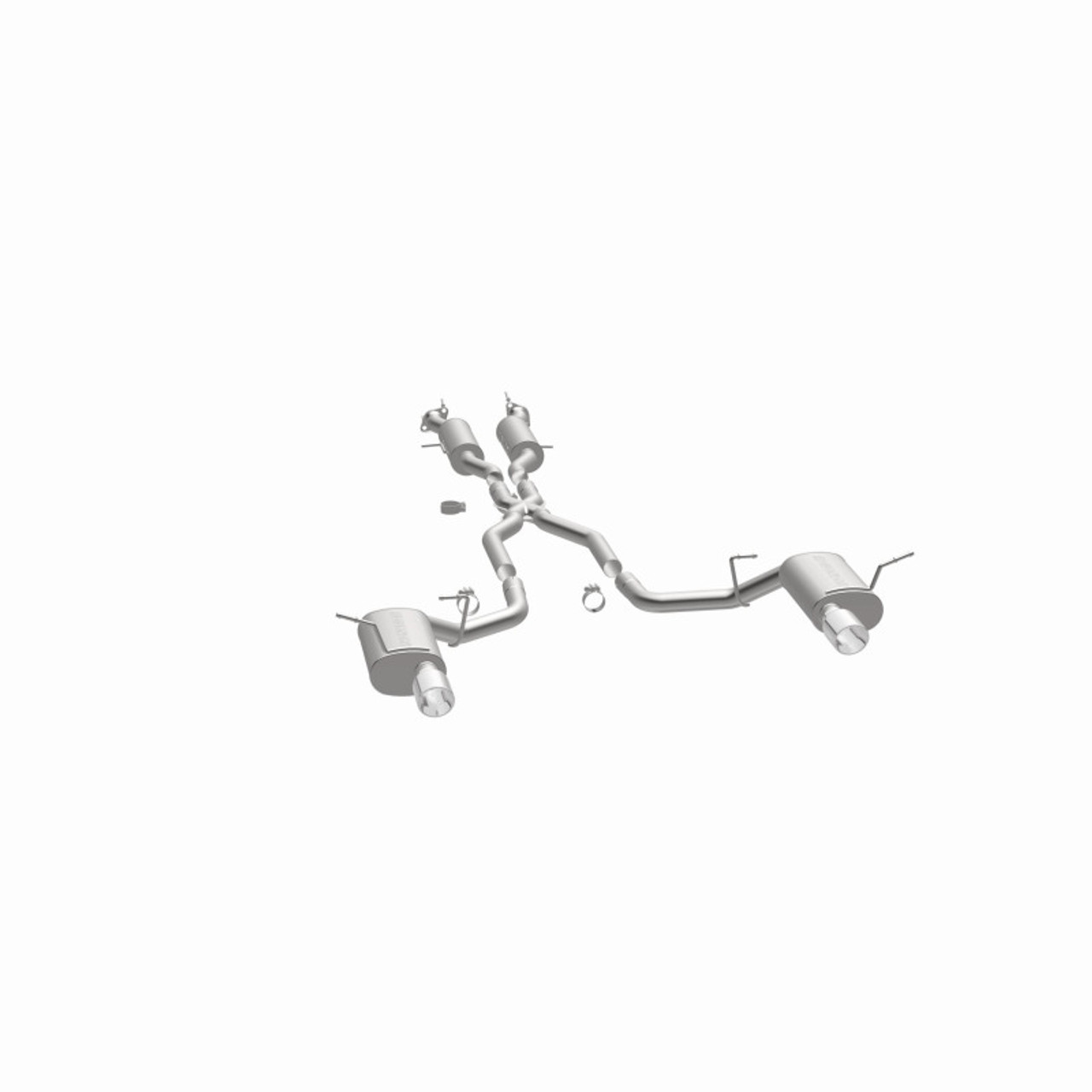 MagnaFlow 11-12 Dodge Durango V8 5.7L Dual Split Rear Exit Stainless Cat Back Performance Exhaust - 15068