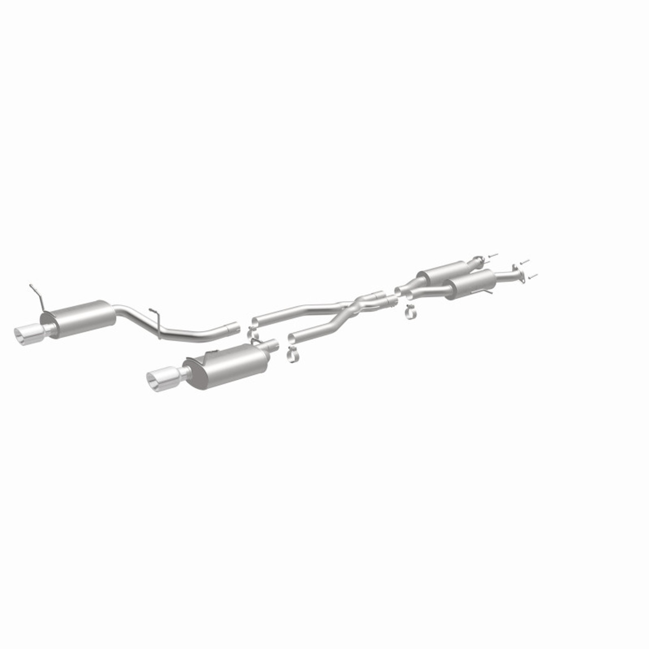 MagnaFlow 11-12 Dodge Durango V8 5.7L Dual Split Rear Exit Stainless Cat Back Performance Exhaust - 15068