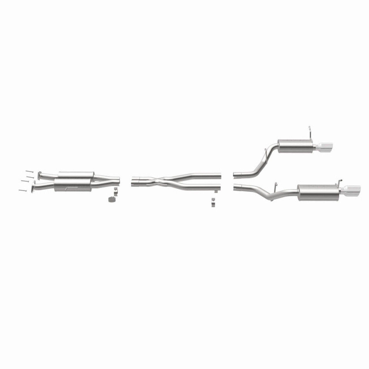 MagnaFlow 11-12 Dodge Durango V8 5.7L Dual Split Rear Exit Stainless Cat Back Performance Exhaust - 15068