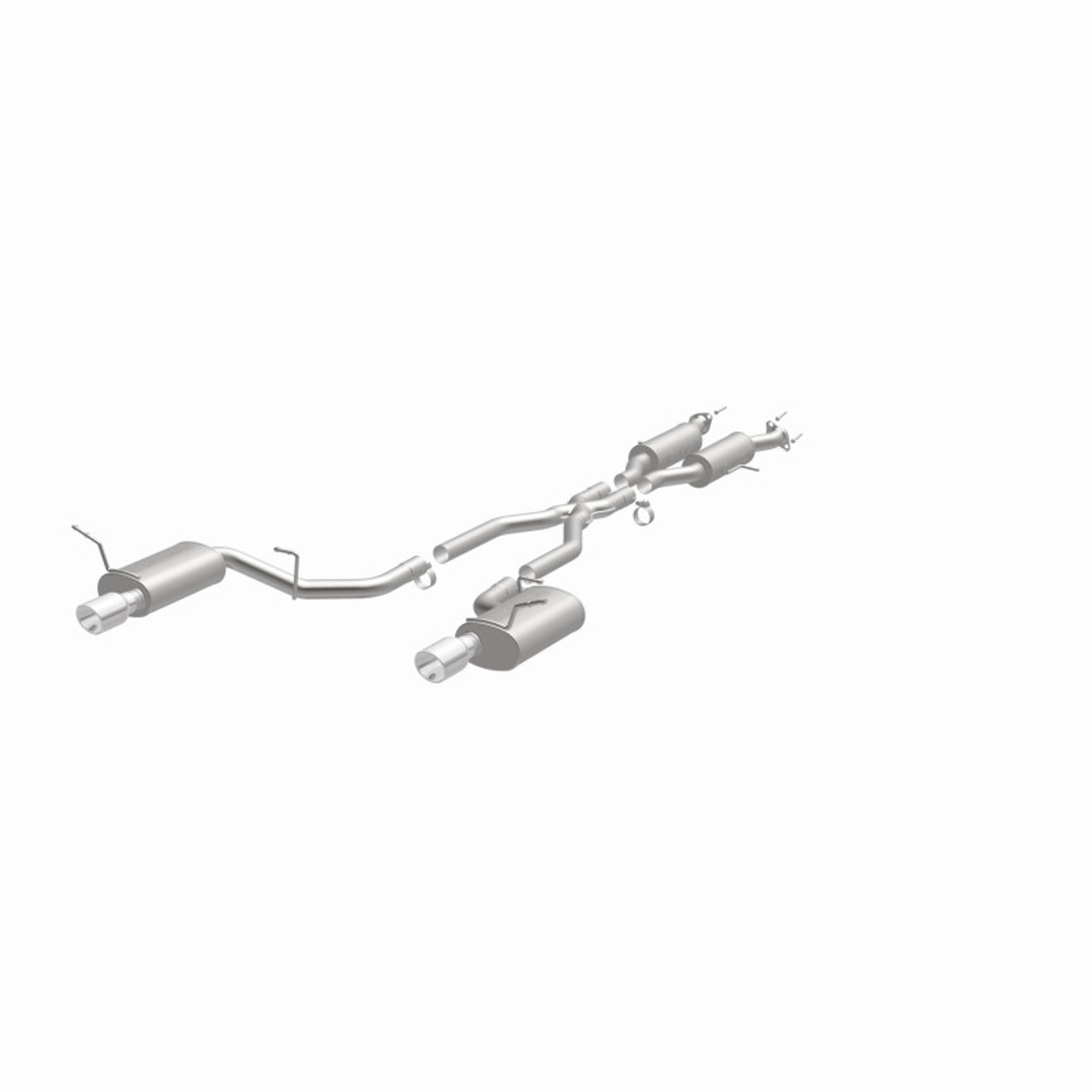 MagnaFlow 11-12 Dodge Durango V8 5.7L Dual Split Rear Exit Stainless Cat Back Performance Exhaust - 15068