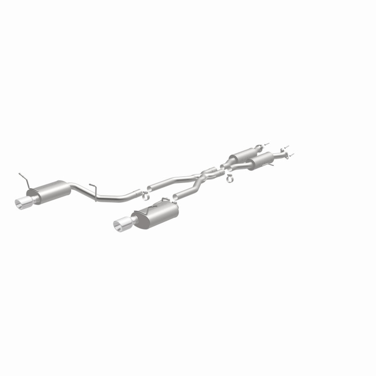 MagnaFlow 11-12 Dodge Durango V8 5.7L Dual Split Rear Exit Stainless Cat Back Performance Exhaust - 15068