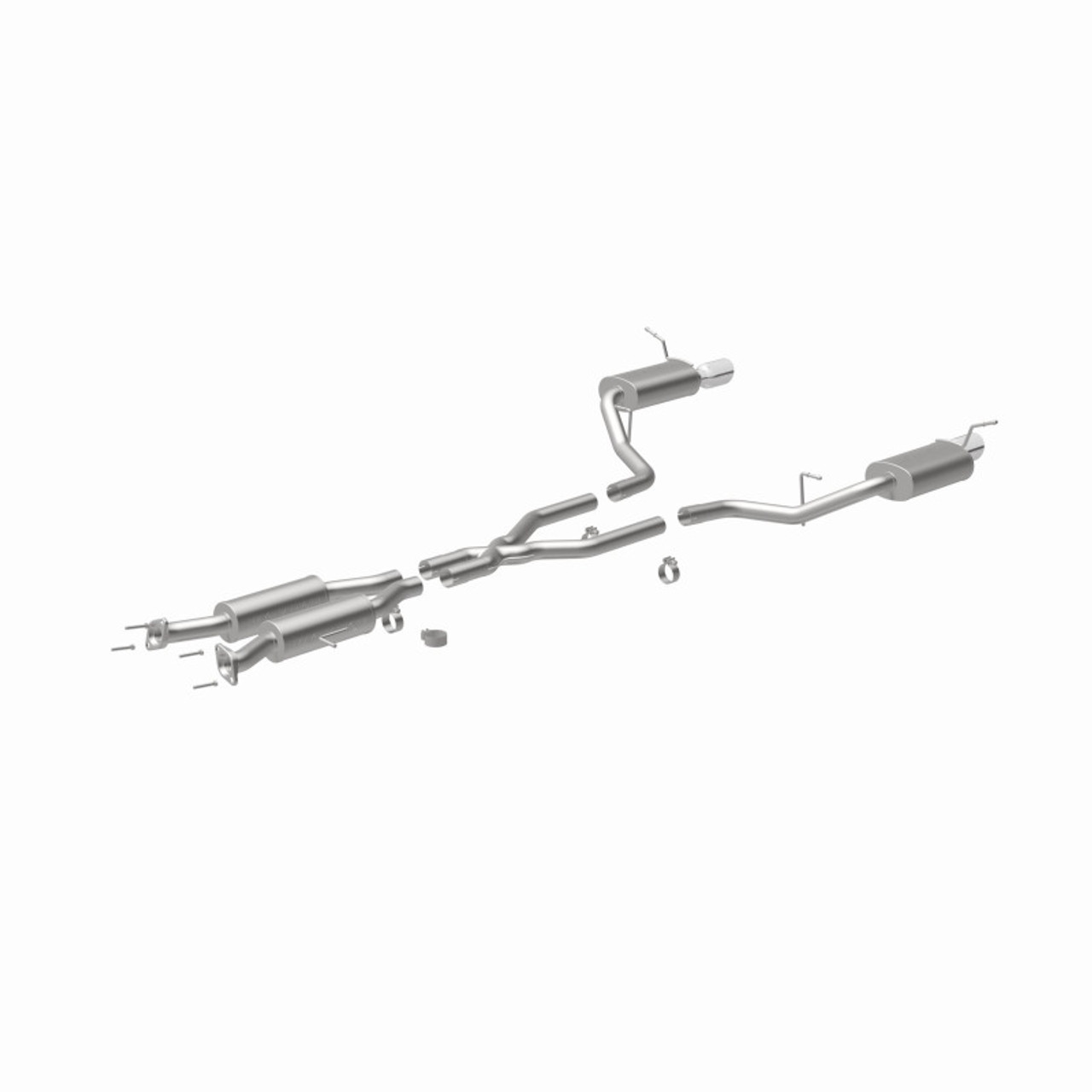 MagnaFlow 11-12 Dodge Durango V8 5.7L Dual Split Rear Exit Stainless Cat Back Performance Exhaust - 15068