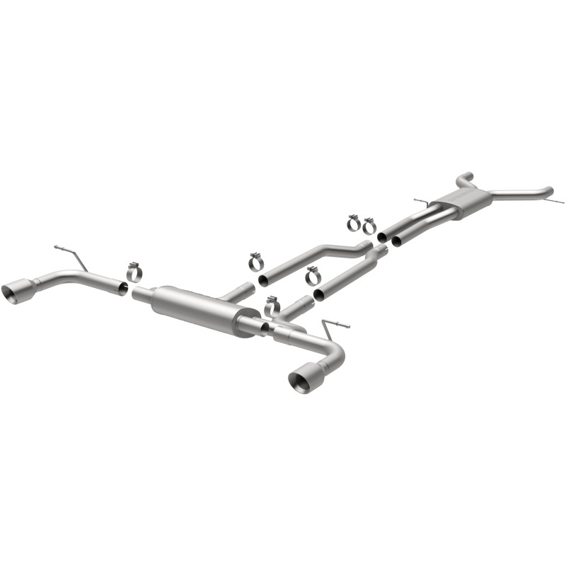 MagnaFlow 07 Audi Q7 V8 4.2L Dual Split Rear Exit Stainless Cat-Back Perf Exhaust - 15085