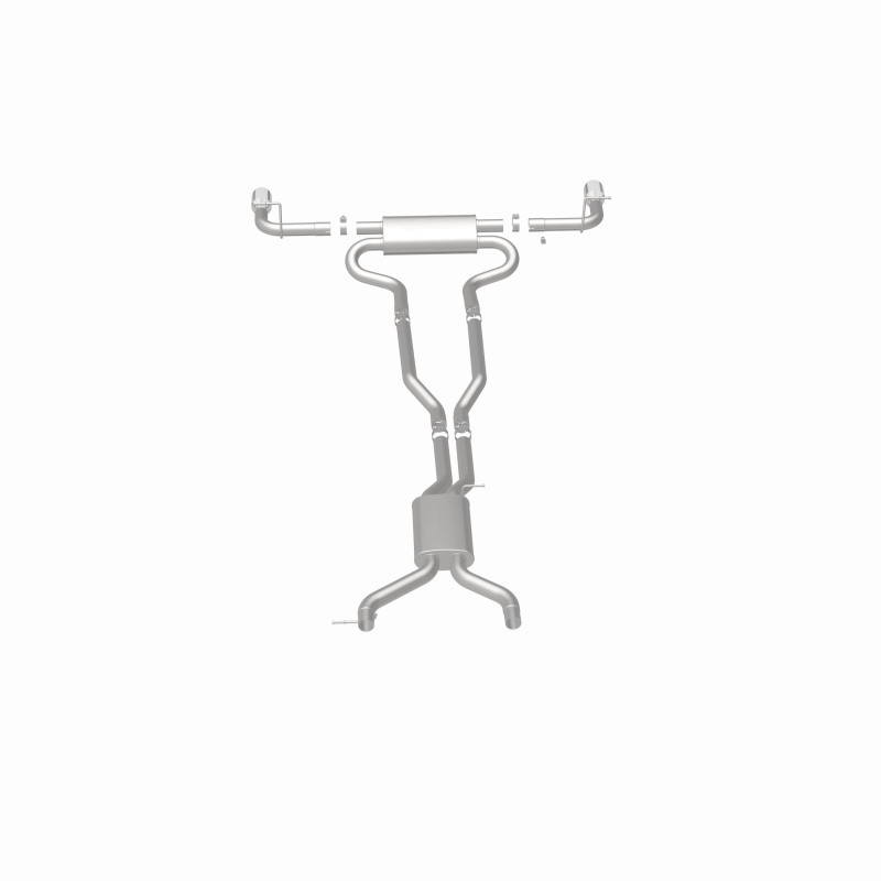 MagnaFlow 07 Audi Q7 V8 4.2L Dual Split Rear Exit Stainless Cat-Back Perf Exhaust - 15085