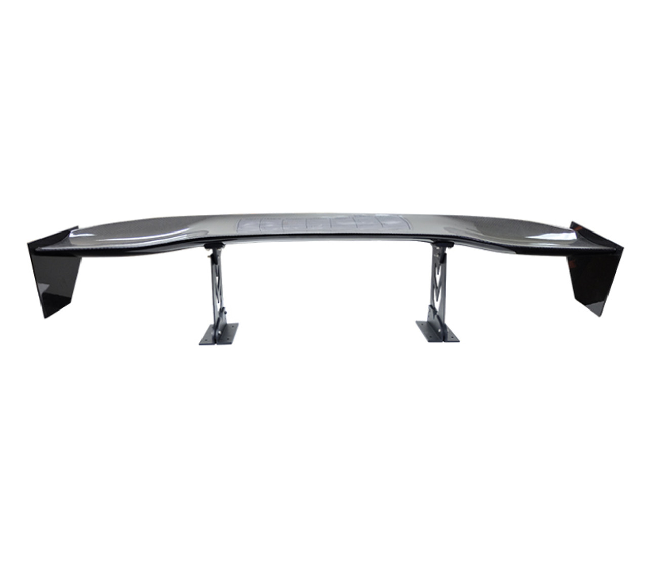 NRG Carbon Fiber Spoiler - Universal (59in.) NRG Logo Large End Plates - CARB-A590NRG