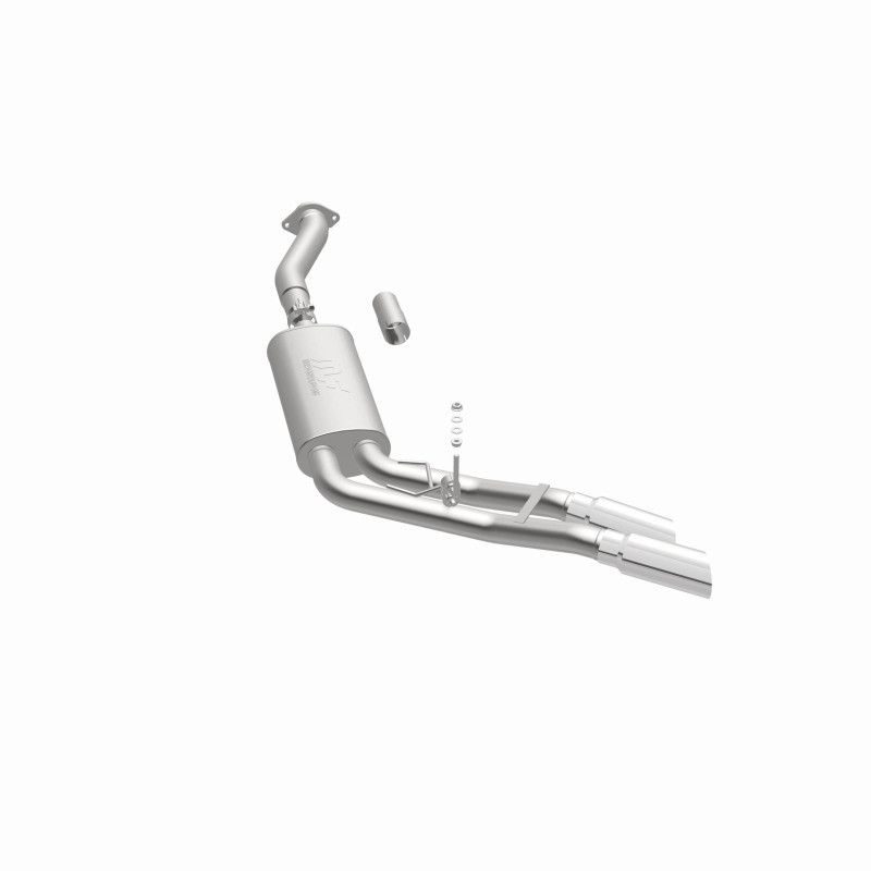MagnaFlow 11-13 Ford F-150 Pickup Dual Same Side Before P/S Rear Tire Stainless CatBack Perf Exhaust - 15101