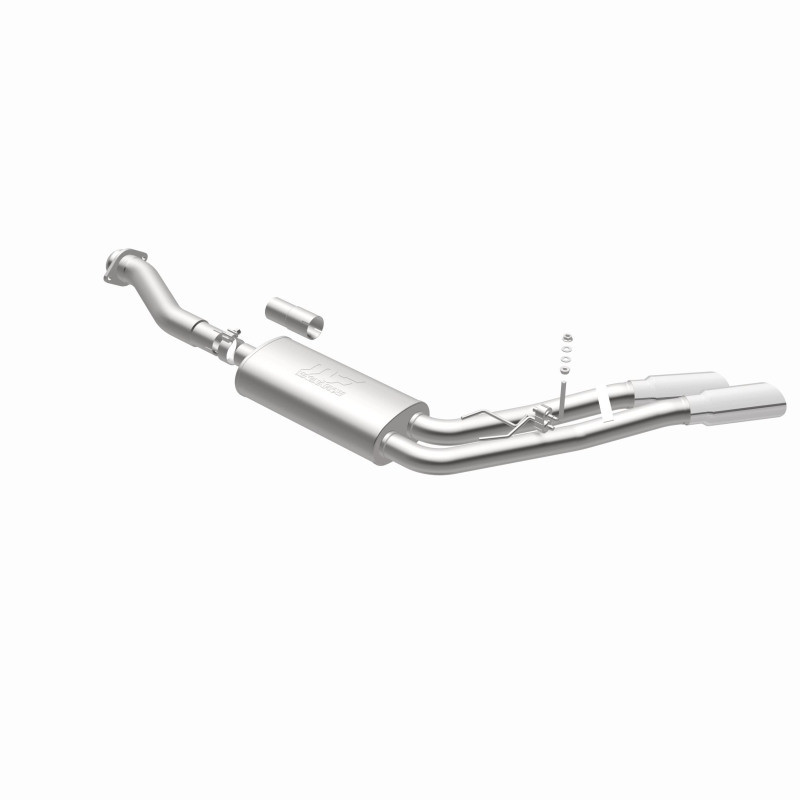 MagnaFlow 11-13 Ford F-150 Pickup Dual Same Side Before P/S Rear Tire Stainless CatBack Perf Exhaust - 15101