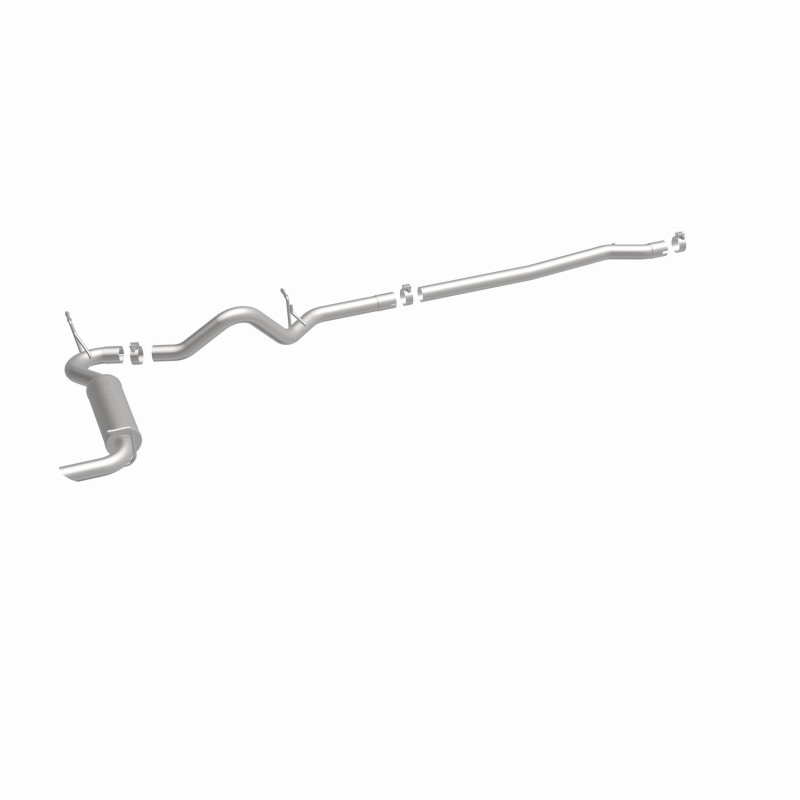 MagnaFlow 12-14 Jeep Wrangler 4dr Single Straight Rear P/S Exit Stainless C/B Performance Exhaust - 15117