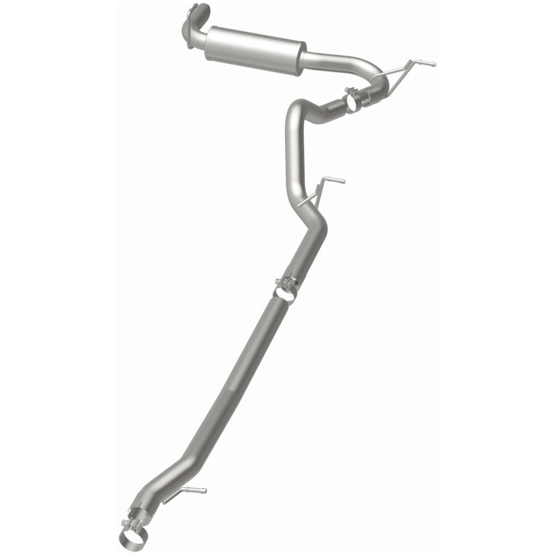 MagnaFlow 12-14 Jeep Wrangler 4dr Single Straight Rear P/S Exit Stainless C/B Performance Exhaust - 15117