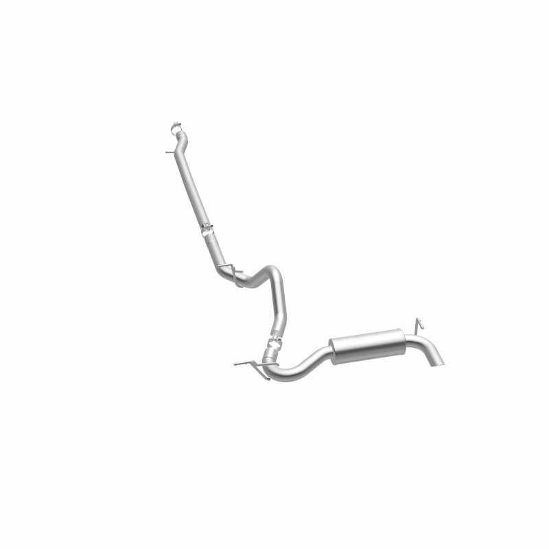 MagnaFlow 12-14 Jeep Wrangler 4dr Single Straight Rear P/S Exit Stainless C/B Performance Exhaust - 15117