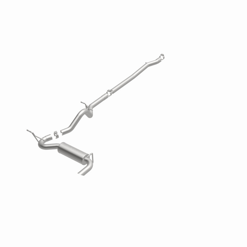 MagnaFlow 12-14 Jeep Wrangler 4dr Single Straight Rear P/S Exit Stainless C/B Performance Exhaust - 15117