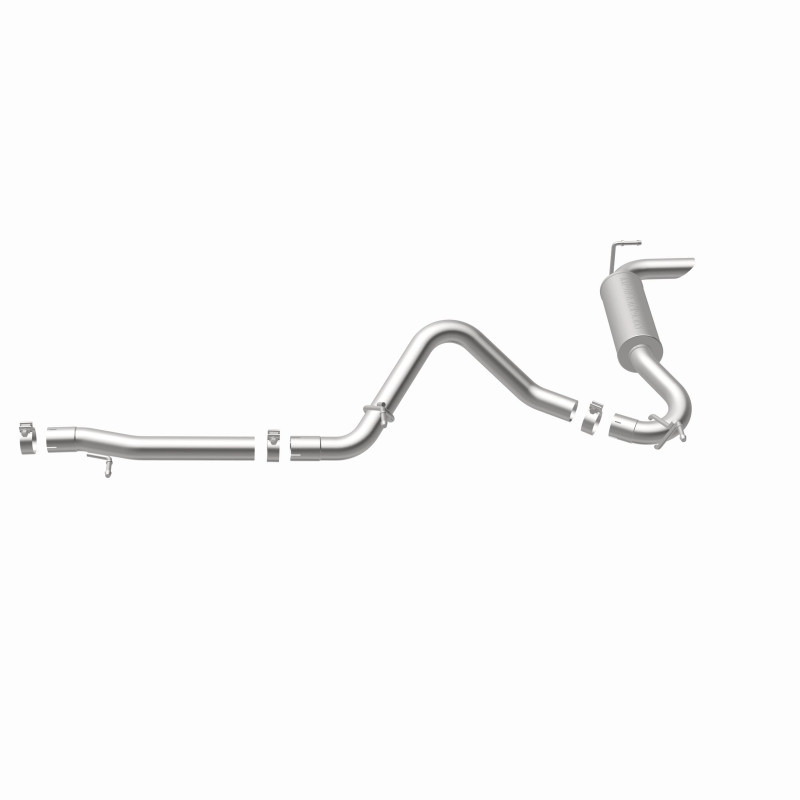 MagnaFlow 12-14 Jeep Wrangler 3.6L Single Straight Rear P/S Exit Stainless C/b Perf Exhaust-Comp - 15118