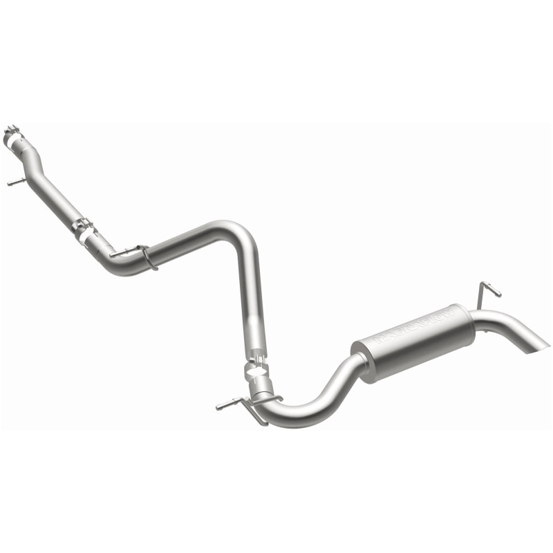 MagnaFlow 12-14 Jeep Wrangler 3.6L Single Straight Rear P/S Exit Stainless C/b Perf Exhaust-Comp - 15118